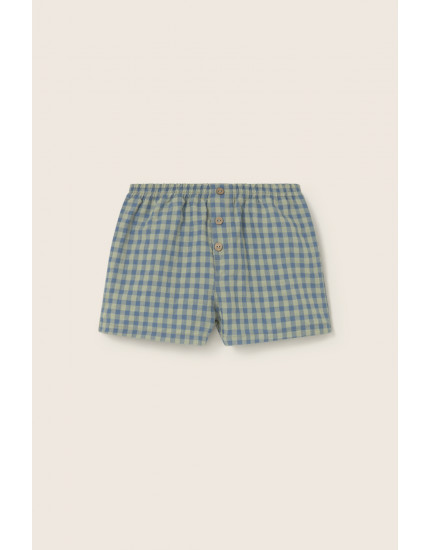 Gingham Baby Shorts Blue Kanye 18M