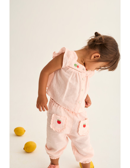Ruffle Baby Pants Pink Cami 3