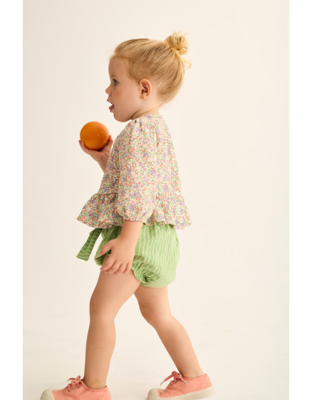 Striped Baby Bloomers Green Alize 2