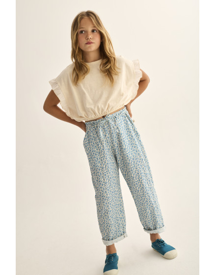 Animal Print Pants Blue Bella 5