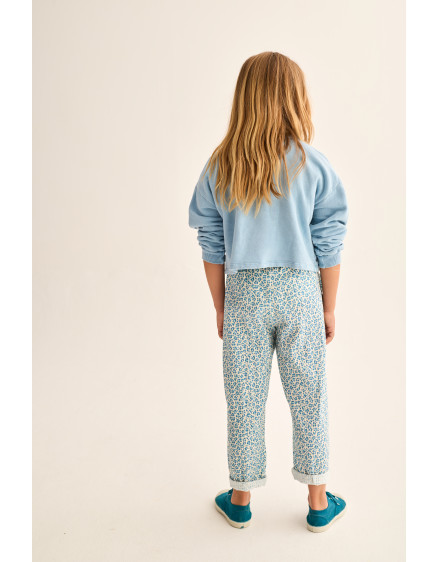 Animal Print Pants Blue Bella 2