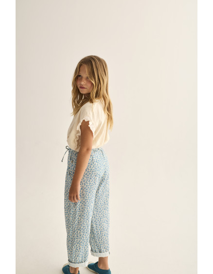 Animal Print Pants Blue Bella 4