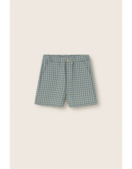 Gingham Bermuda Shorts Blue Zion 4Y