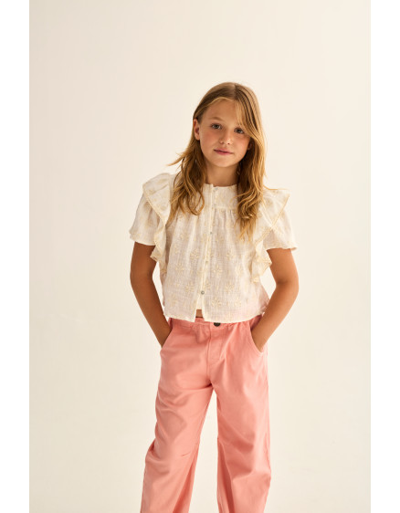 Twill Pants Rose Atena 3