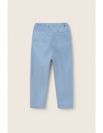 Twill Pull-on Pants Blue Fabio 2