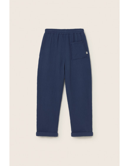 Soft Gauze Pants Navy Iker 5