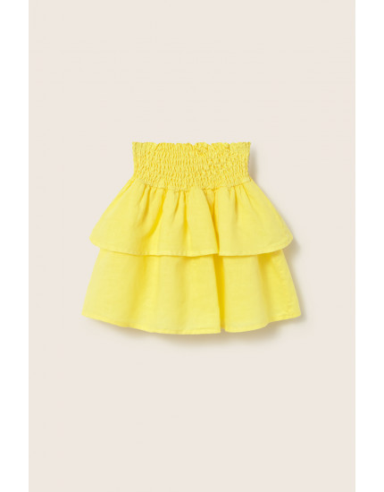 Cotton Linen Skirt Yellow Sintra 10Y