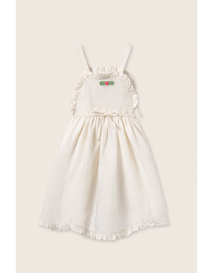 Cotton Linen Dress Ivory Dalina