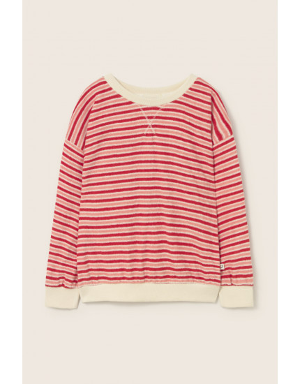 Світшот Striped Terry Pink Tomato 12Р