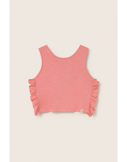Soft Slub T-shirt Pink Daisy