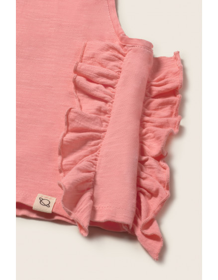 Soft Slub T-shirt Pink Daisy 2