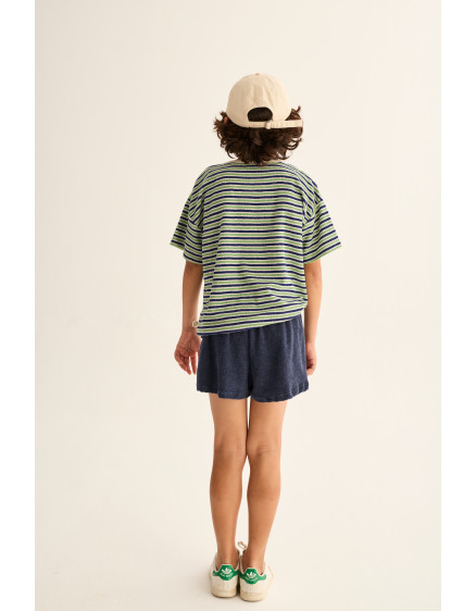 Terry Shorts Blue Melange Root 2