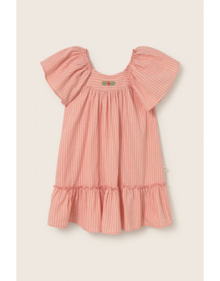 Striped Dress Rose Clavel 10Y