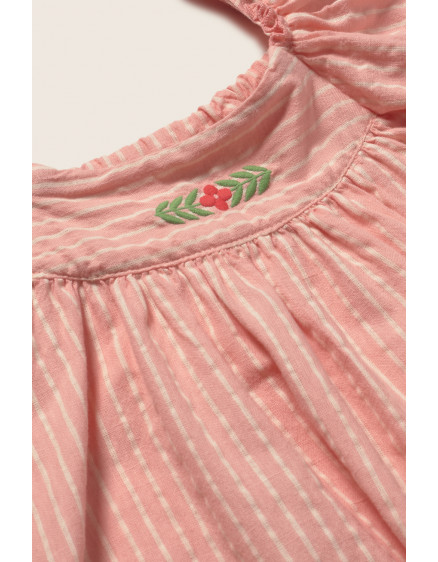 Striped Dress Rose Clavel 2