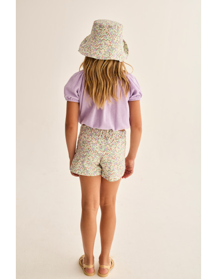 Floral Twill Shorts Multi Rose 3