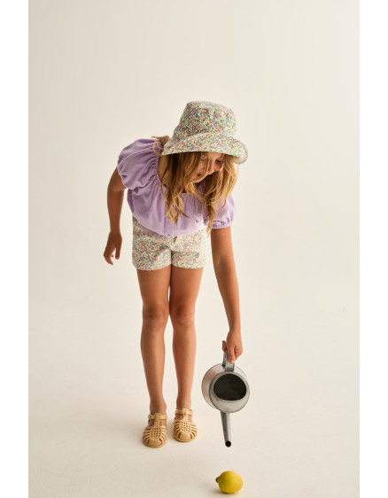 Floral Twill Shorts Multi Rose 2