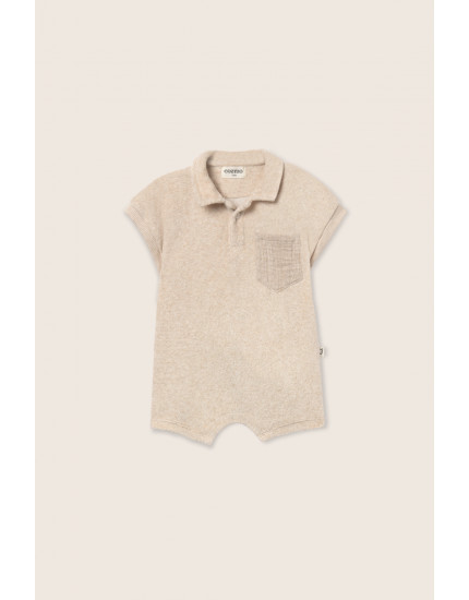 Terry Baby Jumpsuit Beige Jake 18M
