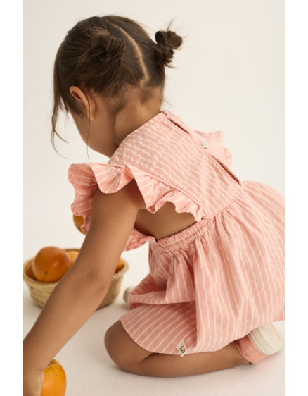 Striped Baby Dress Rose Tina 2