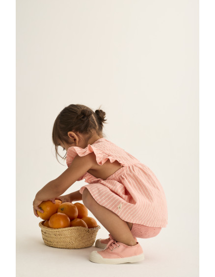 Striped Baby Dress Rose Tina 3