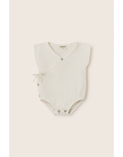 Soft Gauze Bodysuit Ivory Dove 56