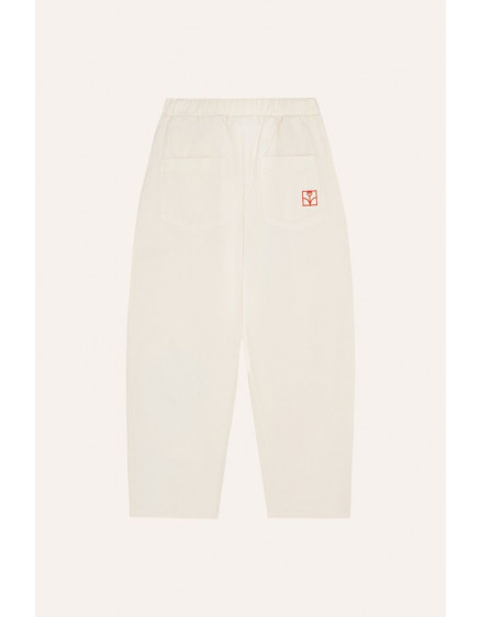 Bicolor Patches Ecru Trousers 5