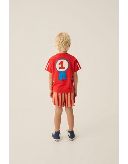 Red Stripes Shorts 3