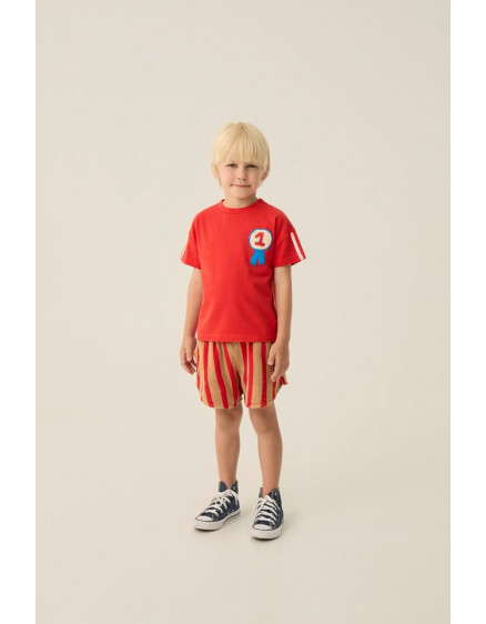 Red Stripes Shorts 2