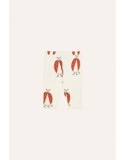 Ladybug Allover Ecru Baby Leggings 2