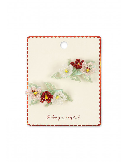 2 Pack Flower Field Hair Clip Multi