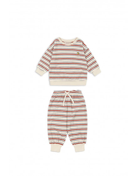Itty Rib Sweat Wind Stripe Set 2