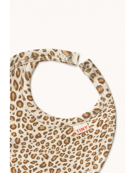 Animal Print Rib Bib Light Cream 3