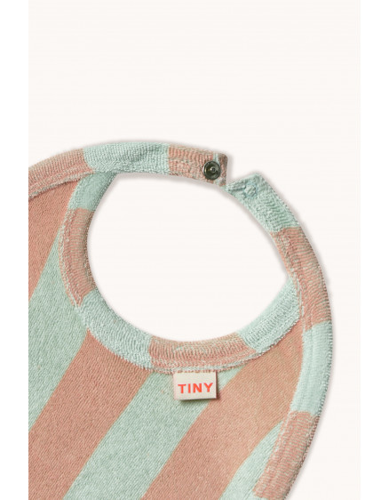 Stripes Towel Bib Wild Rose 2