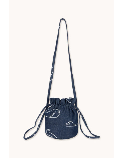 Big Swans Bucket Bag Dark Wash Denim One Size