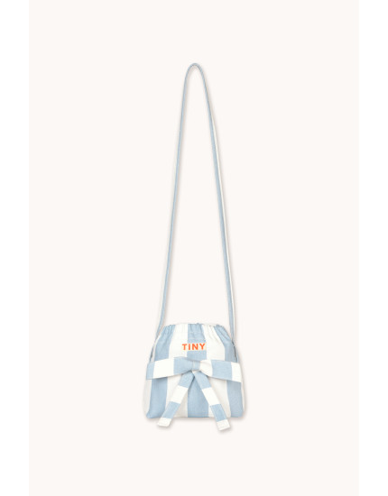 Blue Stripes Crossbody Bag Washed Blue One Size