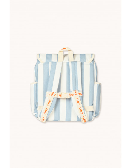 Blue Stripes Backpack Washed Blue 3