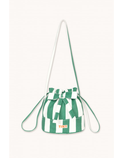 Emerald Stripes Bucket Bag