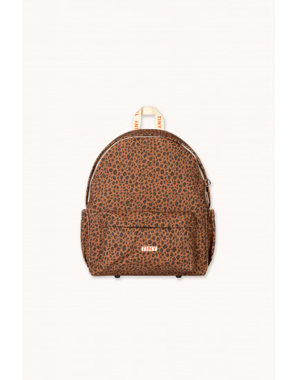 Mini Animal Print Backpack Light Brown One Size
