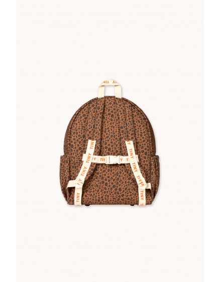 Mini Animal Print Backpack Light Brown 3