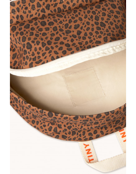Mini Animal Print Backpack Light Brown 2