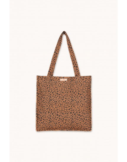 Mini Animal Print Tote Bag Light Brown One Size