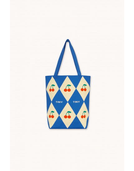 Diamonds Tote Bag Blue One Size