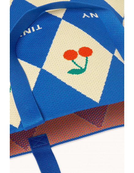 Diamonds Tote Bag Blue 3