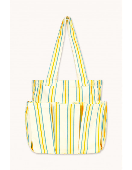 Multi Stripes Handle Bag Off-White 2