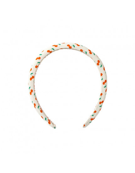 Cherries Padded Headband Off-White