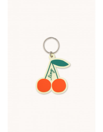 Cherry Key Chain Pastel Yellow One Size