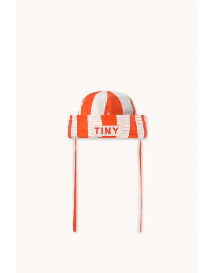 Stripes Twill Sailor Hat Summer Red