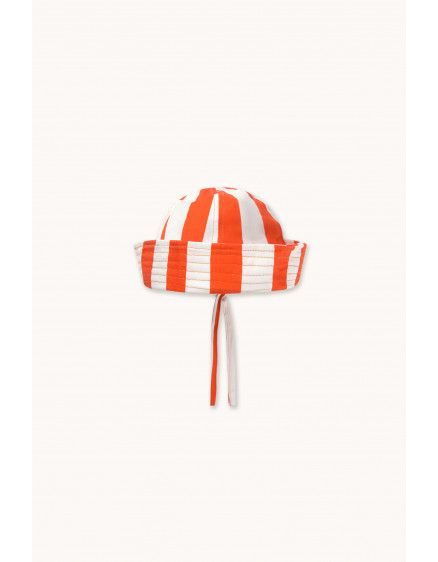 Stripes Twill Sailor Hat Summer Red 2