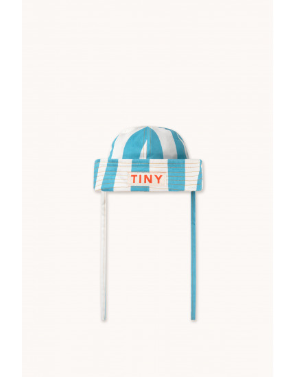 Stripes Twill Sailor Hat Light Cyan L