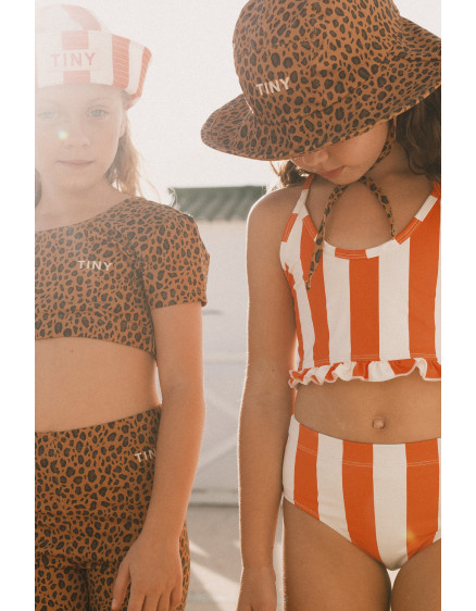 Mini Animal Print Bucket Hat Light Brown 4