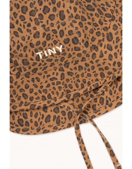Mini Animal Print Bucket Hat Light Brown 5